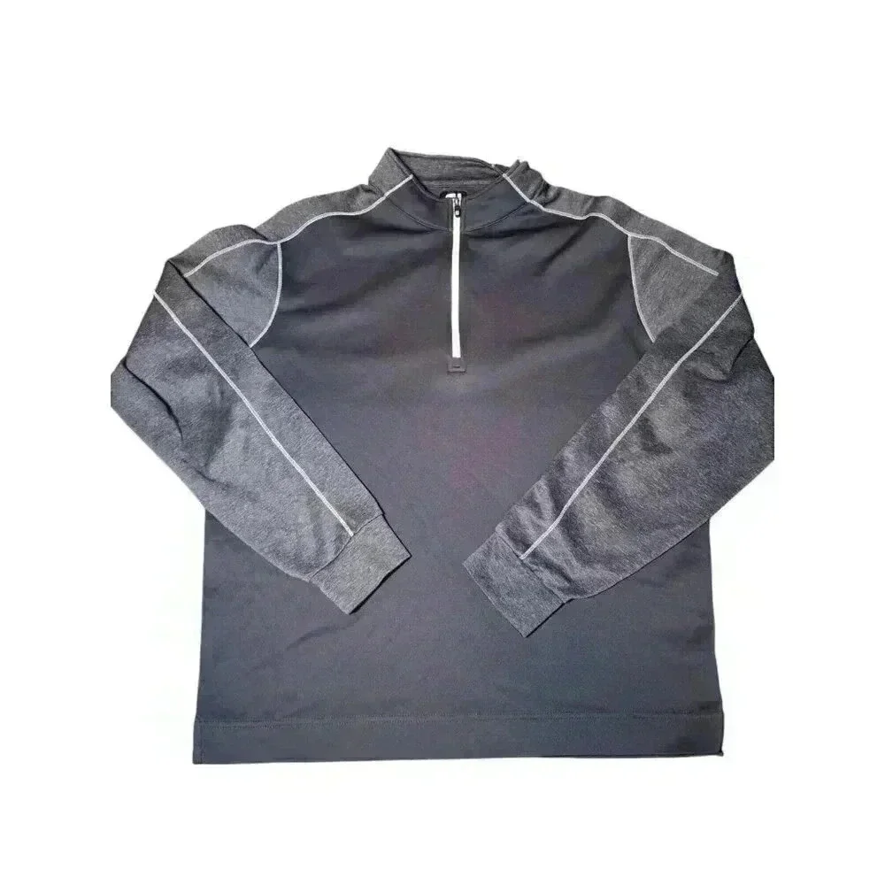Foot Joy Pull Over Size L 1/4 Zip Blue Long sleeve Navy 2 tone